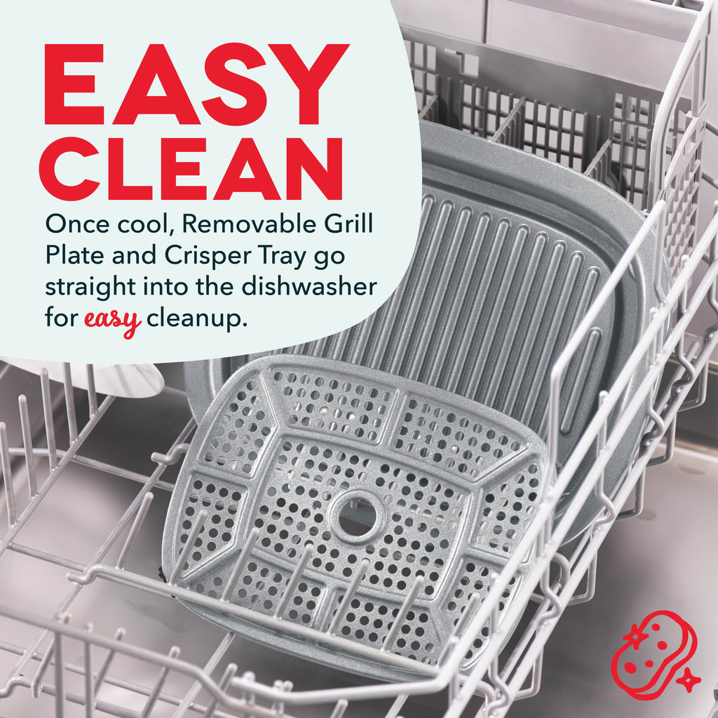Flip & Fry™ Digital 2-in-1 Grill + Air Fryer